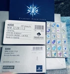 Swarovski Pendant 6000 22 X 11MM Crystal Ab 48PCS. Sealed Factory Packs. Fixed Price $110.00.