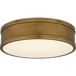 Weathered Brass Led Flush Mount From Quoizel Collection. Fixed Price $329.99.