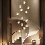 Elegant Crystal Raindrop Chandelier For High Ceilings - 14 Lights, Nickel Finish. Fixed Price $598.99.