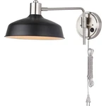Nwt Canarm Bello Light 10 Inch Brushed Nickel Black Wall Fixture. Fixed Price $59.00.