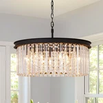 Arotikee Modern Luxury Black Crystal Chandelier 20 Small Pendant Lighting. Fixed Price $268.97.
