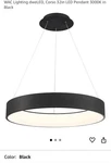 Wac Lighting PD-33732-BK Corso 31-1/2" Wide Integrated Led Ring Chandelier Black. Fixed Price $591.60.