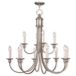 Livex Lighting Cranford Chandelier Brushed Nickel 5149-91. Fixed Price $1249.96.