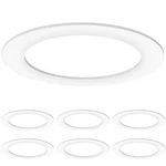 Sunco 6 Goof Rings For Inch Recessed Lights, Flush Mount Pack, White. Fixed Price $28.99.