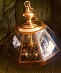 Stunning Fredrick Ramond Light Pendant Beveled Crystal Glass Chandelier Fixture. Fixed Price $980.00.