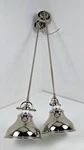 Quoizel Emery 8" Wide Mini Pendant Pair Imperial Silver Metal Warehouse Shade. Fixed Price $124.00.