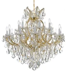 Crystorama Lighting Group 4418-CL-S Maria Theresa 19 38"W Gold. Fixed Price $12777.02.
