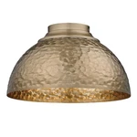 Modern Brass 3LIGHT Flush Mount With Shade By Golden. Fixed Price $74.50.