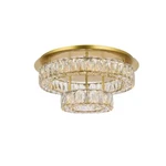 Elegant Lighting Monroe 22" Led Double Flush Mount, Gold - 3503F22L2G. Fixed Price $1156.00.