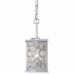 Varaluz Fascination 1-LT Hex Mini Pendant Metallic Silver Lamp Shade. Fixed Price $299.99.