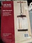Home Decorators Collection 1-LIGHT Oil-rubbed Bronze Indoor Mini Pendant New. Fixed Price $34.00.