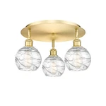 Innovations Lighting 516-3C-9-18 Athens Deco Swirl Flush Satin Gold /. Fixed Price $448.80.