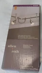 Allen + Roth Flexible Track Light Connector Brushed Nickel Finish #0726497. Fixed Price $10.50.