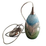 Elk Lighting Creativity Chrome Glass Blue Green Pendant Ceiling Lamp New. Fixed Price $52.00.