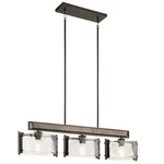 Kichler 43896 Bronze Aberdeen 3-LIGHT 42-1/2"W Linear Chandelier. Fixed Price $664.99.