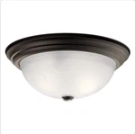 Kichler Lighting Three Flush Mount Wide 3-LIGHT. Fixed Price $34.99.