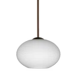 Besa Lighting Lasso Cord Pendant, Bronze/white 1XT-561207-LED-BR. Fixed Price $400.50.