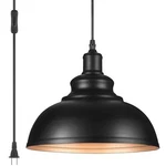 Indoor Pendant Lamp Retro Black Finish E26 1LIGHT Ceiling Hanging. Fixed Price $40.93.