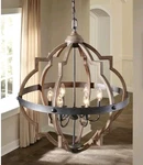 Sea Gull Lighting Oak & Metal Socorro Extra Large 6 Luxury Chandelier. Fixed Price $326.21.