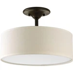 Inspire 13 In. Antique Bronze 2-LIGHT Transitional Bedroom Ceiling By Pl. Fixed Price $59.95.