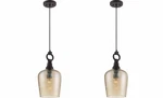 Quoizel CKKD1509WT One Light Mini Pendant Fixture, Bronze Finish - Pack Of 2. Fixed Price $436.52.