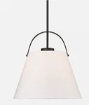 Z-lite 743P18 Z-studio Linen Pendant 18"W Black. Fixed Price $59.99.