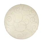 Simple Designs Round Flushmount Ceiling Light With Scroll Swirl White. Fixed Price $22.39.