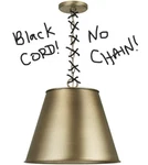 Capital Lighting 1-LIGHT Led Pendant Aged Brass Shade Black Cord 9.5"W 336711AD. Fixed Price $19.00.