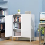 Cofar 40" Metal Storage Cabinet With 2-MESH Doors For Home,office,coffee Bar. Fixed Price $99.99.