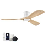 Hoenofly Smart 52 Wood Flush Mount Ceiling Fans With Inches, Light. Fixed Price $218.83.