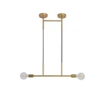 Vidalite Modern 2-BULB Gold Pendant With Adjustable Surface Mount Lighting. Fixed Price $69.99.