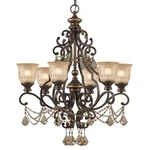 Crystorama Norwalk 6-LT Crystal Chandelier, Bronze Umber 7516-BU-GT-MWP. Fixed Price $894.99.