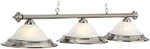 Ram Game Room 3-LAMP Billiard Light, STAINLESS-54IN. Fixed Price $303.38.