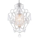 Modern Mini Chandelier,white Crystal Light Fixtures Ceiling Mount 1 Sma.... Fixed Price $89.72.