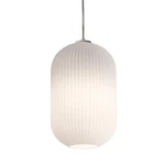 Afx Lighting Callie 1 5" Pendant, White/frosted Ribbed - CALP05WH. Fixed Price $88.00.