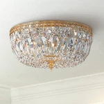 Crystorama Ceiling Mount 16" Wide Brass Crystal 3-LIGHT. Fixed Price $478.40.