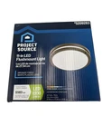 Project Source 11IN Integrated Led Flush Mount Ceiling Light Bronze 1300LM 5CCT. Fixed Price $50.00.