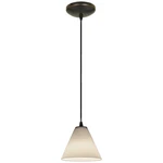 Access Lighting Martini Glass Pendant, Cord, Bronze/white 28004-1C-ORB-WHT. Fixed Price $99.64.