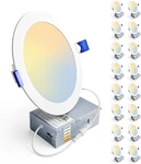 Ensenior 16 Pack Inch Led Recessed Ceiling Light, Dimmable, 2700K-5000K 5CC.... Fixed Price $160.09.