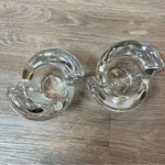 Amalfi Chandelier 24% Lead Crystal Pair Of Vintage Candle Holder. Fixed Price $40.00.