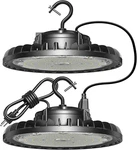 Linkable Led High Bay 150W 21,000LM 5000K Daylight With Us Plug Cable,. Fixed Price $87.52.