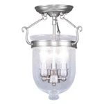 Livex Lighting Jefferson Ceiling Mount Brushed Nickel 5081-91. Fixed Price $271.96.