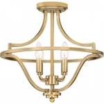 Quoizel QF5119WS 4-LIGHT Harvel Semi Flush Ceiling Lighting Weathered Brass 240W. Fixed Price $134.99.