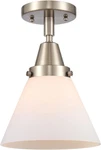 Franklin Restoration Nickel One Light Flush Mount Fixture Model 447-1C-SN-G41. Fixed Price $196.99.