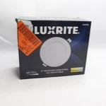 Luxrite Mini Panel Round 5CCT Smooth Canless Wafer Spotlight 5". Fixed Price $13.80.