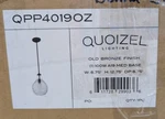 Quoizel Genie Light Mini Pendant, Old Bronze - QPP4019OZ 13"H X 9"W. Fixed Price $49.99.