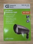 Commercial Electric Integrated Led Landscape Flood Light Bronze 14-WATT. Fixed Price $14.99.