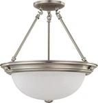 Nuvo 60-3246 Large Flush Mount Ceiling Light Brushed Nickel Finish. Fixed Price $113.99.
