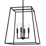 Quoizel PRC2818 Prescott 4 Light 18"W Taper Candle Pendant - Black. Fixed Price $379.99.