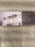 Allen + Roth Vallymede 3-LIGHT Brushed Nickel Farmhouse Vanity. Fixed Price $98.00.
